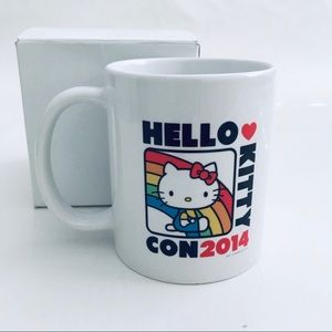 Hello Kitty Con Ceramic Mug 2014 Exclusive Sanrio Collectible New with Box